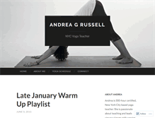 Tablet Screenshot of andrearussellyoga.com